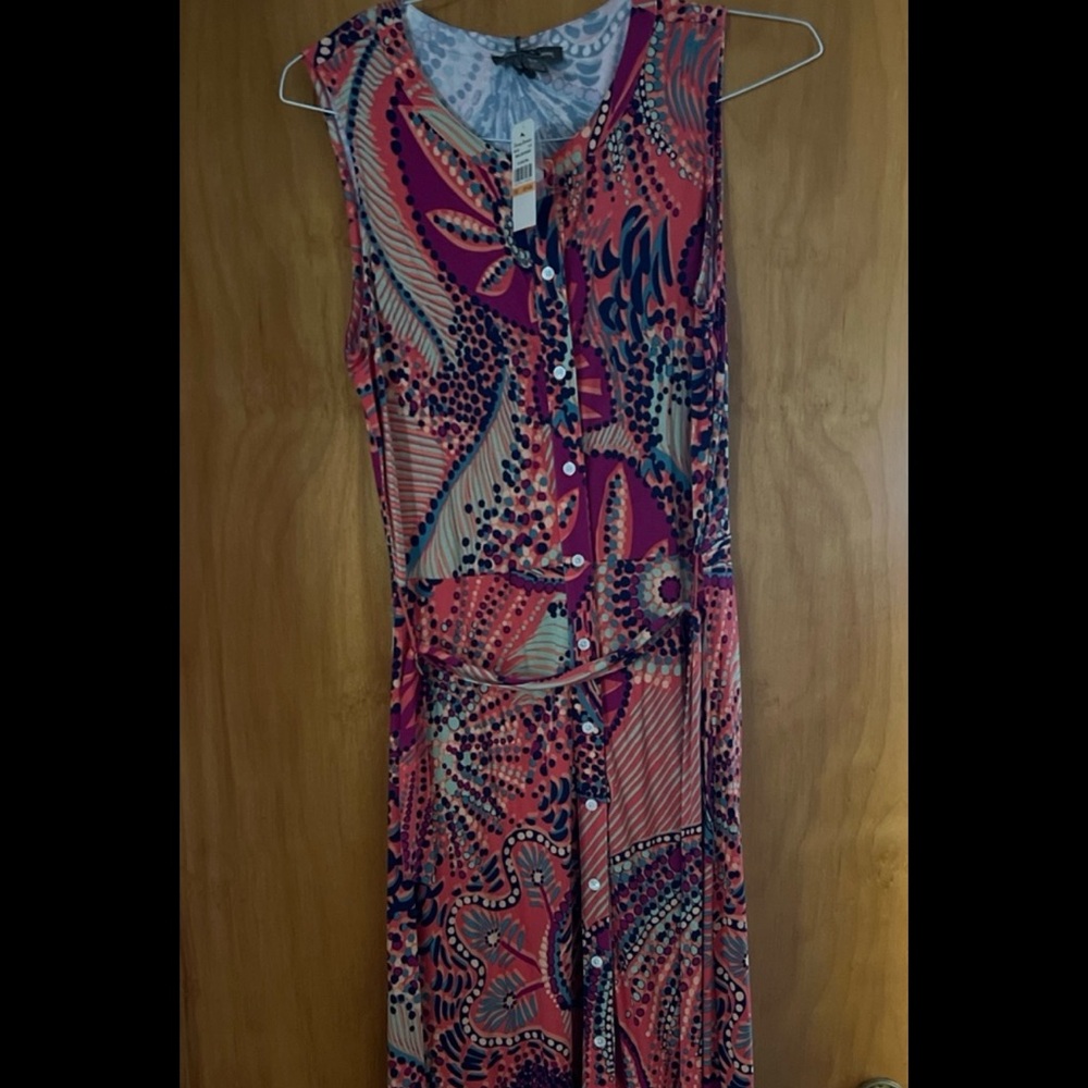 Tommy Bahama Pink and Blue Patterned Jumpsuit
